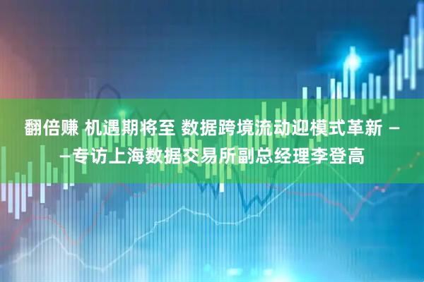 翻倍赚 机遇期将至 数据跨境流动迎模式革新 ——专访上海数据交易所副总经理李登高