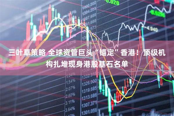 三叶草策略 全球资管巨头“锚定”香港！顶级机构扎堆现身港股基石名单